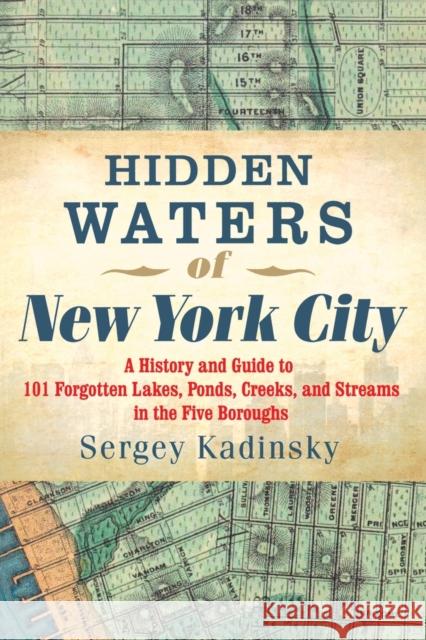 Hidden Waters of New York City: A History and Guide to 101 Forgotten Lakes, Ponds, Creeks, and Streams in the Five Boroughs Sergey Kadinsky 9781581573558 Countryman Press