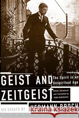 Geist and Zeitgeist Hermann Broch Hermann Broch 9781582431680 Counterpoint