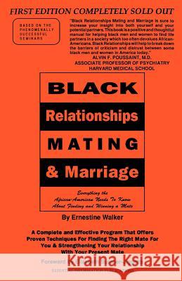 Black Relationships Mating & Marriage Ernestine Walker Elizabeth Sumner-Jiggets 9781583485668