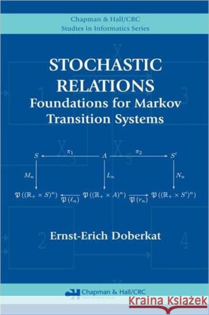 Stochastic Relations : Foundations for Markov Transition Systems Ernst-Erich Doberkat 9781584889410 Chapman & Hall/CRC