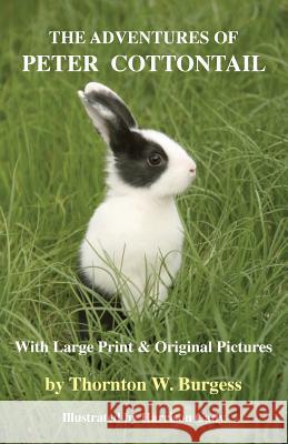 The Adventures of Peter Cottontail: With Large Print and Original Pictures Thornton W Burgess, Harrison Cady 9781585093786 Book Tree