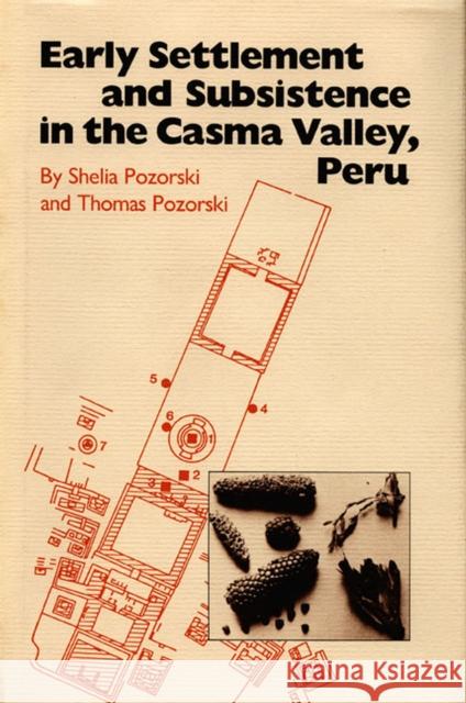 Early Settlement and Subsistence in the Casma Valley, Peru Shelia Pozorski Thomas Pozorski 9781587294624