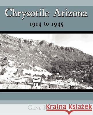 Chrysotile Arizona 1914 to 1945 Gene Knuckey 9781587367694