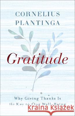 Gratitude: Why Giving Thanks Is the Key to Our Well-Being Cornelius Plantinga 9781587436222