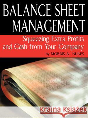 Balance Sheet Management Morris A. Nunes 9781587981920 Beard Books