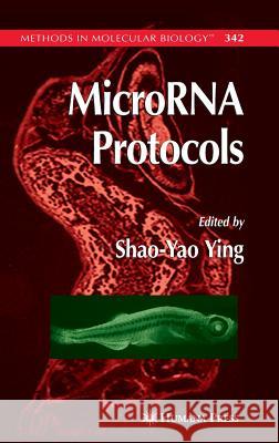MicroRNA Protocols Shao-Yao Ying 9781588295811