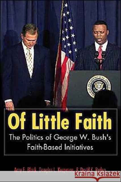 Of Little Faith: The Politics of George W. Bush's Faith-Based Initiatives Black, Amy E. 9781589010130 Georgetown University Press