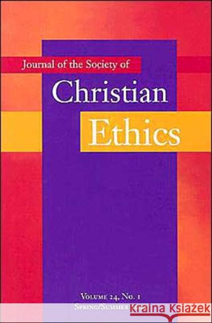 Journal of the Society of Christian Ethics Gudorf, Christine E. 9781589010178 Georgetown University Press