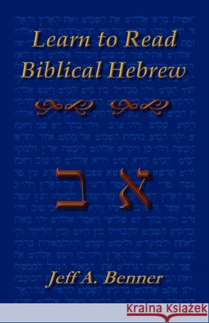 Learn Biblical Hebrew: A Guide to Learning the Hebrew Alphabet, Vocabulary and Sentence Structure of the Hebrew Bible Benner, Jeff A. 9781589395848