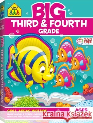 School Zone Big Third & Fourth Grade Workbook School Zone 9781589470170 School Zone