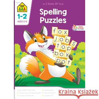 Spelling Puzzles 1-2 Deluxe Edition Workbook  9781589473355 School Zone