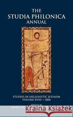 Studia Philonica Annual, XVIII, 2006 David T. Runia Gregory E. Sterling 9781589832534