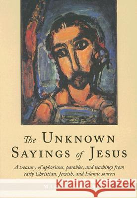 The Unknown Sayings of Jesus Meyer, Marvin 9781590302743