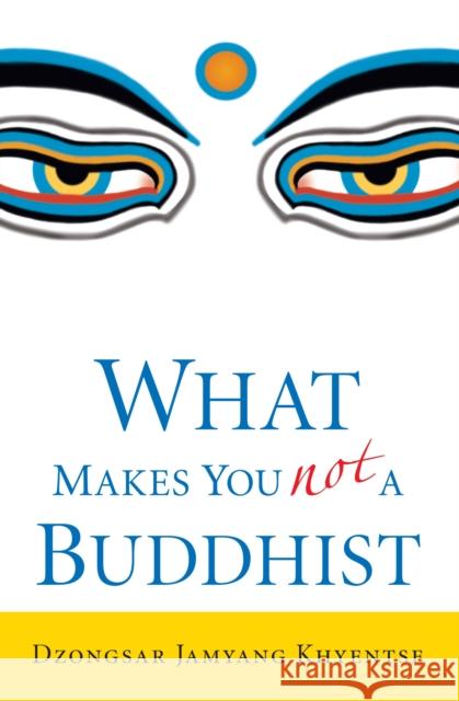 What Makes You Not a Buddhist Dzongsar Jamyang Khyentse 9781590305706 Shambhala Publications