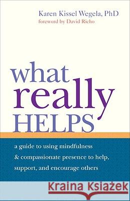 What Really Helps: Using Mindfulness and Compassionate Presence to Help, Support, and Encourage Others Karen Kissel Wegela David Richo 9781590308806 Shambhala Publications Inc
