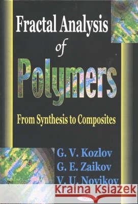 Fractal Analysis of Polymers: From Synthesis to Composites G V Kozlov 9781590336601 Nova Science Publishers Inc