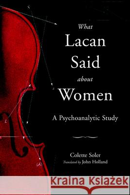 What Lacan Said About Women: A Psychoanalytic Study Soler, Colette 9781590511701 Other Press (NY)