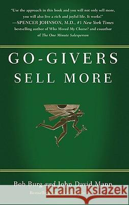 Go-Givers Sell More Bob Burg John David Mann 9781591843085 Portfolio