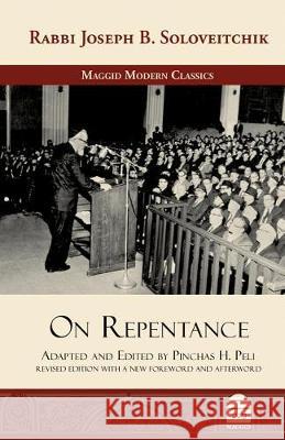 On Repentance Joseph B. Soloveitchik 9781592644780 Maggid