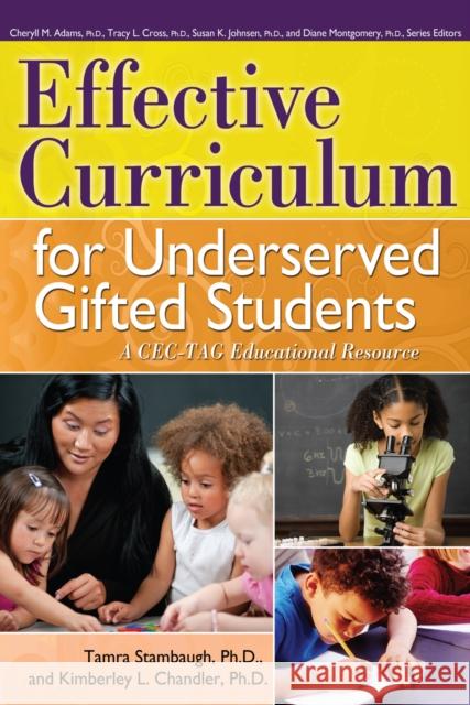 Effective Curriculum for Underserved Gifted Students: A CEC-TAG Educational Resource Tamra Stambaugh Kimberley Chandler 9781593638429 Prufrock Press