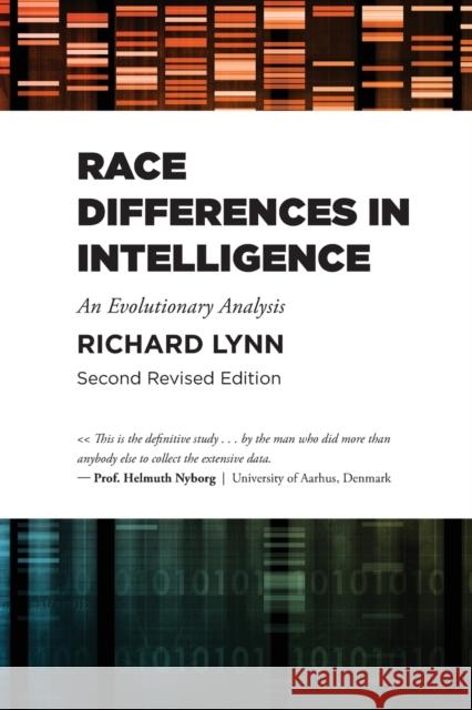Race Differences in Intelligence Richard Lynn 9781593680190 Washington Summit Publishers