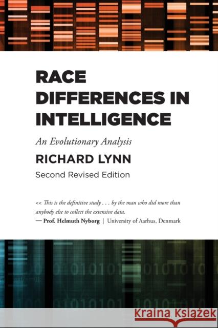 Race Differences in Intelligence Richard Lynn 9781593680190