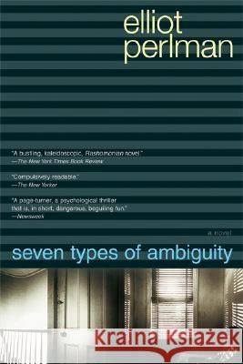 Seven Types of Ambiguity Elliot Perlman 9781594481437 Riverhead Books