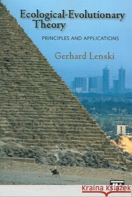 Ecological-Evolutionary Theory: Principles and Applications Gerhard Lenski 9781594511011