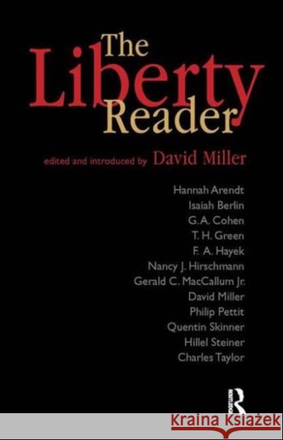 Liberty Reader David Miller 9781594511653
