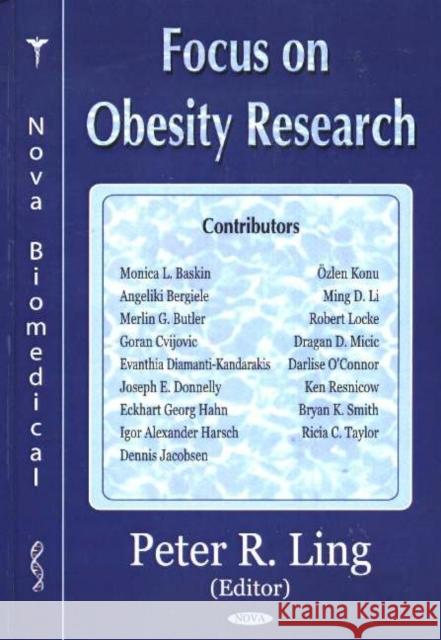 Focus on Obesity Research Peter R. Ling 9781594541254