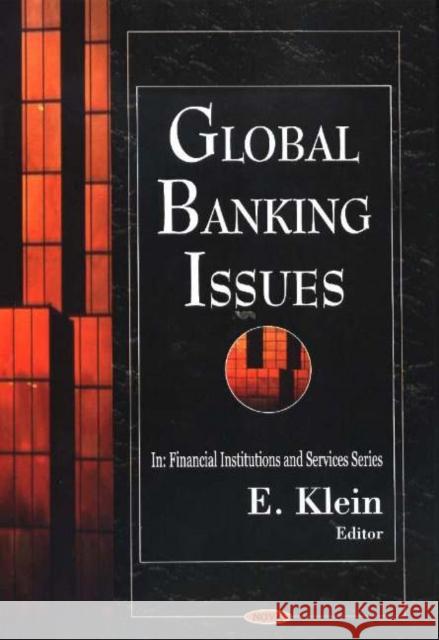 Global Banking Issues E Klein 9781594541728 Nova Science Publishers Inc