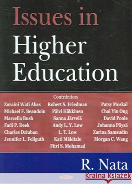 Issues in Higher Education R Nata 9781594543326 Nova Science Publishers Inc