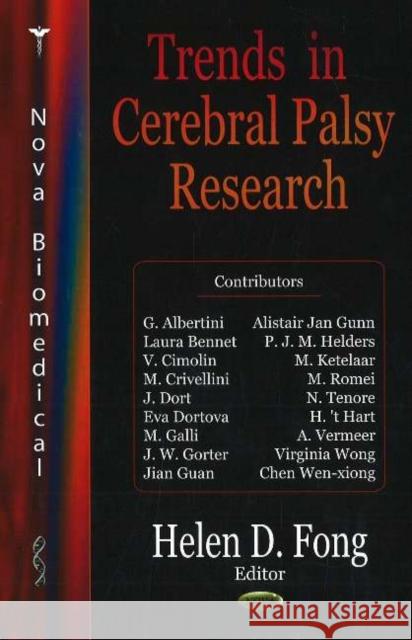 Trends in Cerebral Palsy Research Helen D Fong 9781594544484 Nova Science Publishers Inc