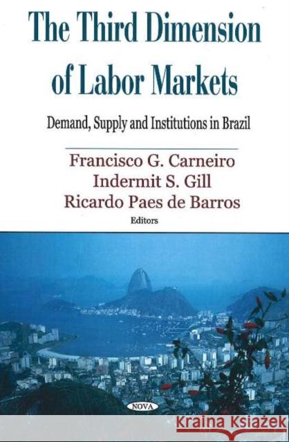 Third Dimension of Labor Markets: Demand, Supply & Institutions in Brazil Fransisco G Carneiro, Indermit S Gill 9781594545986 Nova Science Publishers Inc