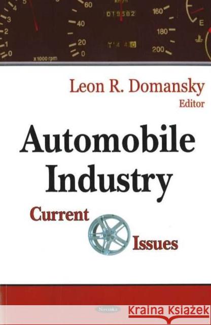 Automobile Industry: Current Issues Lillian V Williams 9781594546860