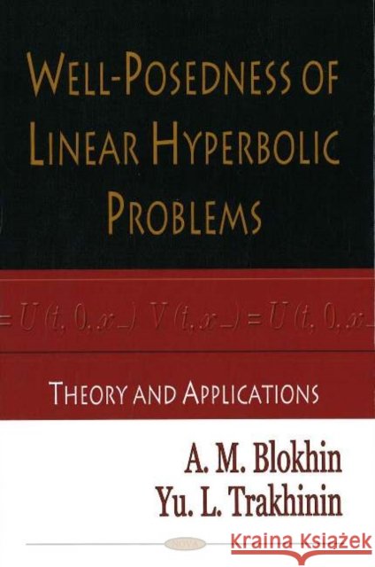 Well-Posedness of Linear Hyperbolic Problems: Theory & Applications A M Blokhin, Yu L Trakhinin 9781594549762