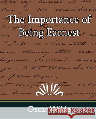 The Importance of Being Earnest Wilde Osca 9781594628405 Book Jungle