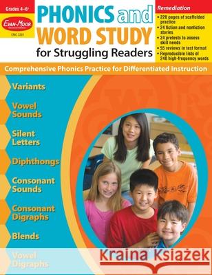 Phonics and Word Study for Struggling Readers, Grade 4 - 6 + Teacher Resource Evan-Moor Corporation 9781596732193 Evan-Moor Educational Publishers