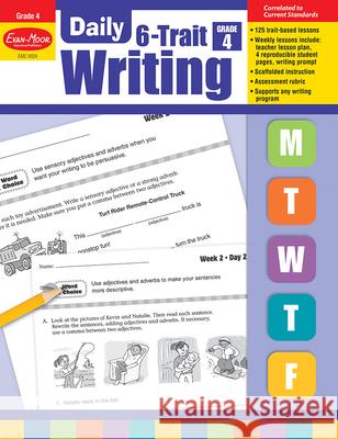 Daily 6-Trait Writing, Grade 4 Teacher Edition Evan-Moor Corporation 9781596732889 Evan-Moor Educational Publishers