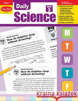 Daily Science, Grade 3 Teacher Edition Evan-Moor Corporation 9781596734210 Evan-Moor Educational Publishers
