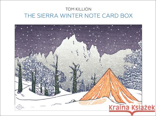 The Sierra Winter Note Card Box Tom Killion 9781597145640 Heyday Books