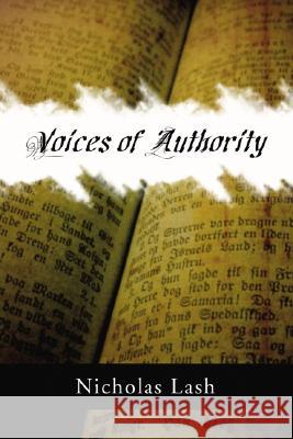 Voices of Authority Nicholas Lash 9781597520478 Wipf & Stock Publishers