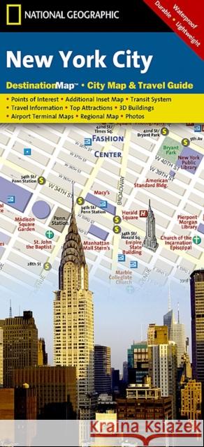 New York City Map National Geographic Maps 9781597750691 Rand McNally & Company