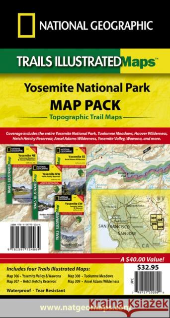 Yosemite National Park [Map Pack Bundle] National Geographic Maps 9781597754064 Not Avail