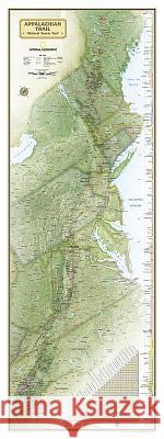 National Geographic Appalachian Trail Wall Map Wall Map - Laminated (18 X 48 In) National Geographic Maps 9781597755672 National Geographic Maps