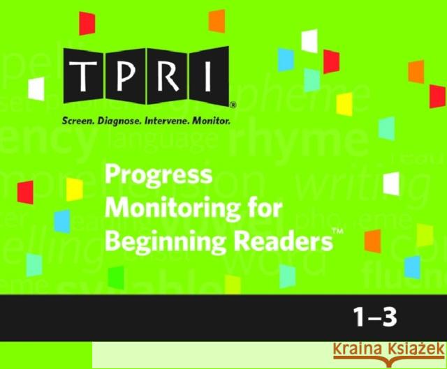 Progress Monitoring for Beginning Readerso (Pmbr) Kit  9781598571356 Brookes Publishing Co