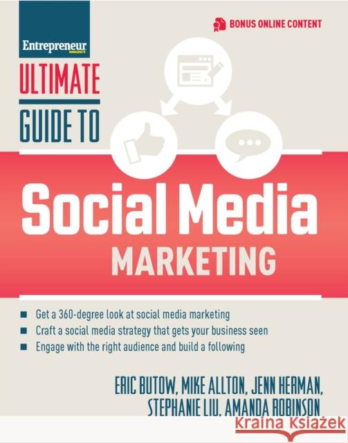 Ultimate Guide to Social Media Marketing  9781599186740 Entrepreneur Press