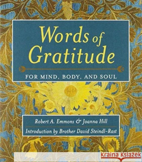 Words of Gratitude Mind Body & Soul Robert A. Emmons Joanna Hill 9781599475820 Templeton Press