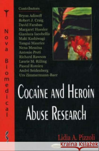 Cocaine & Heroin Abuse Research Lidia A Pizzoli 9781600210761 Nova Science Publishers Inc