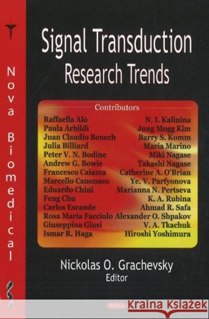 Signal Transduction Research Trends Niockolas O Grachevsky 9781600214875 Nova Science Publishers Inc